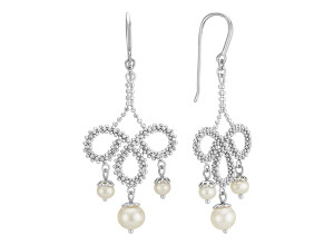 4-6.5mm Cultured Freshwater Pearl Girandole Earrings