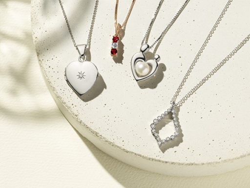 Collection of Necklaces: Locket, Family Collection, Mother & Child Collection, Diamond Necklace