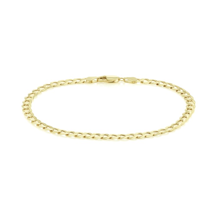 14k Yellow Gold Curb Bracelet