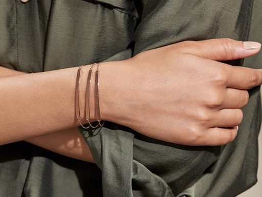 Rose Gold engravable bracelets.