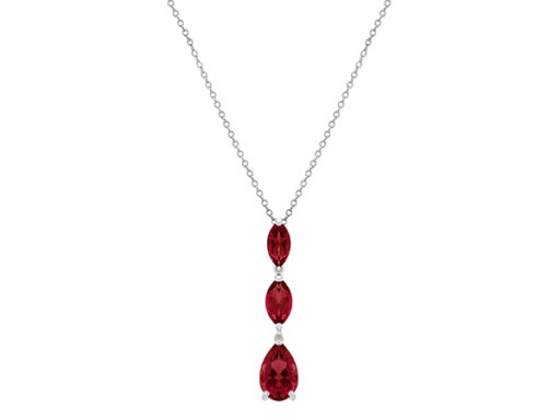 Marquise and Pear-Shaped Garnet Pendant