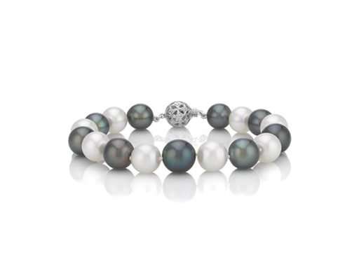 Cultured Tahitian and South Sea Pearl bracelet