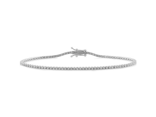 Diamond Lined Tennis Bracelet