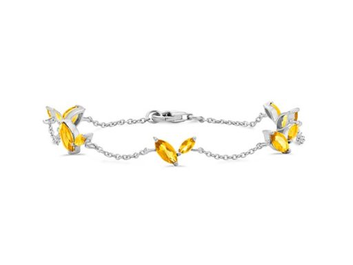 Marquise citrine bracelet.