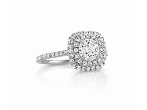 Diamond Double Halo Engagement Ring