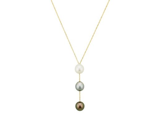 South sea and tahitian pearl pendant