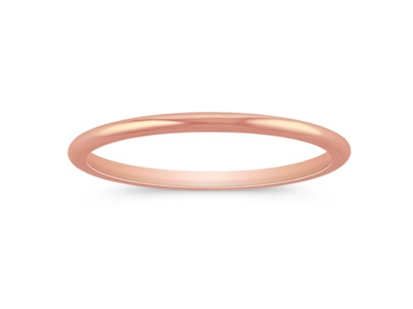 14k Rose Gold Wedding Band