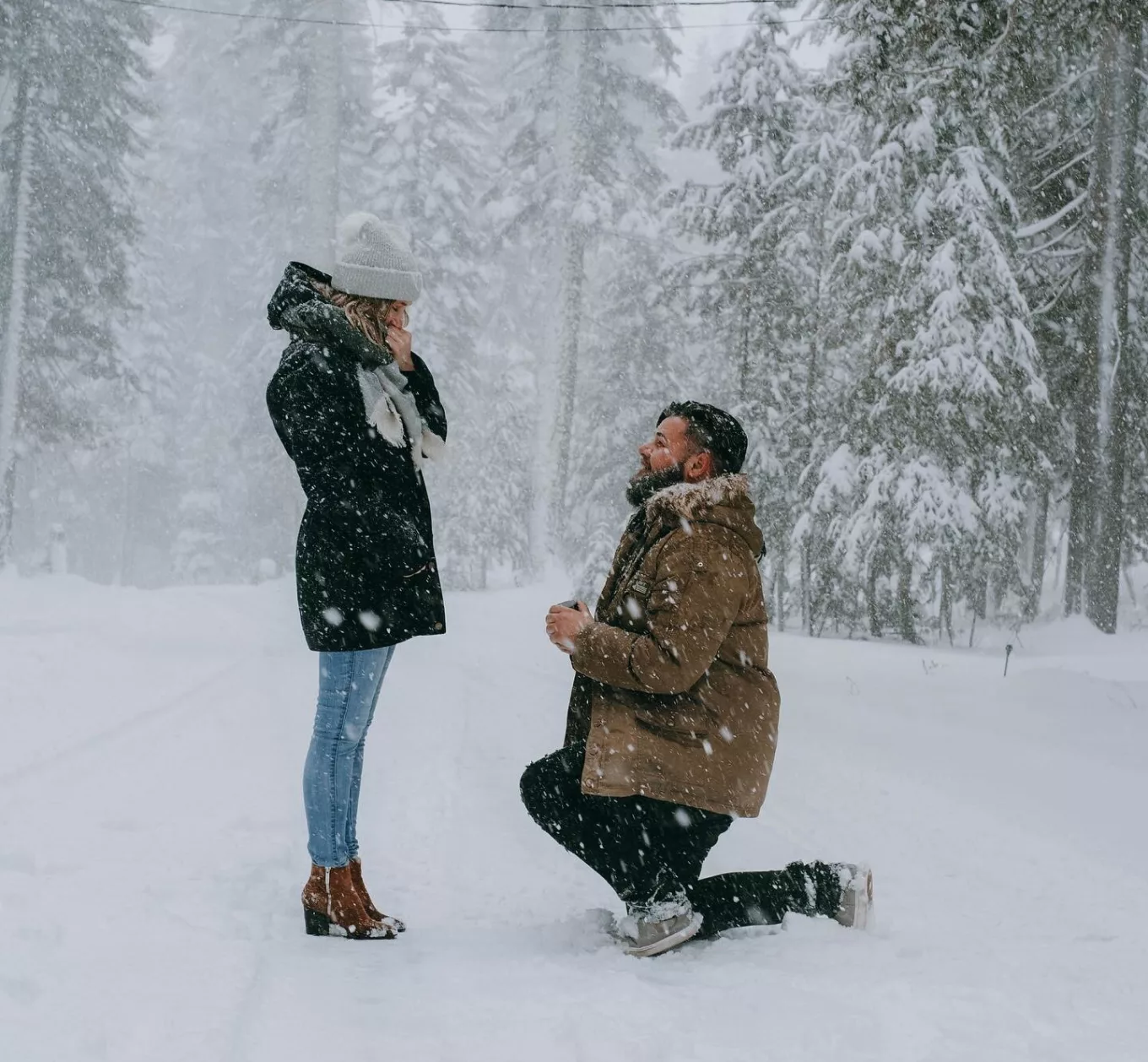 Winter proposal. Snowy proposal. @marinka_dol