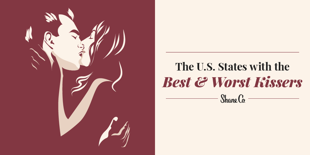 Title graphic for the U.S. states with the best and worst kissers