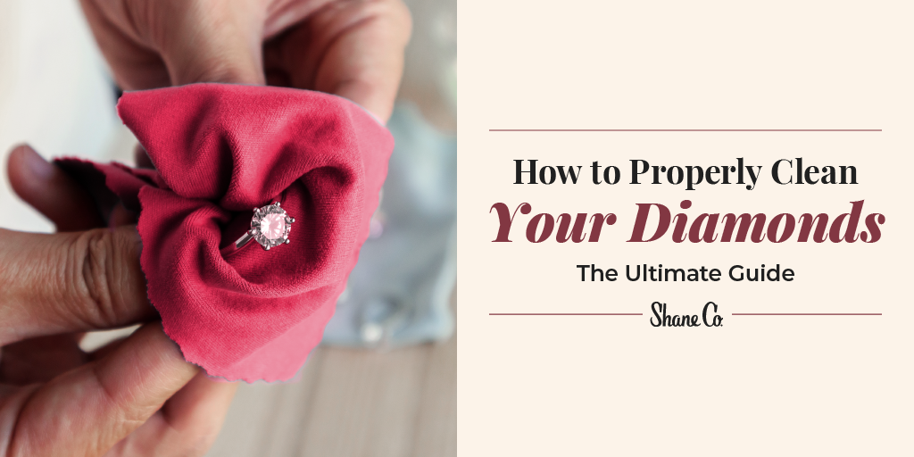 Header image for blog about how to properly clean your diamonds.