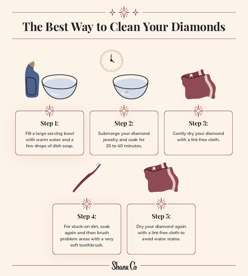 The best way to clean your diamonds.