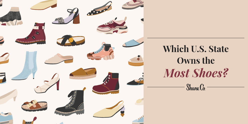 Title graphic for “Which U.S. State Owns the Most Shoes?”