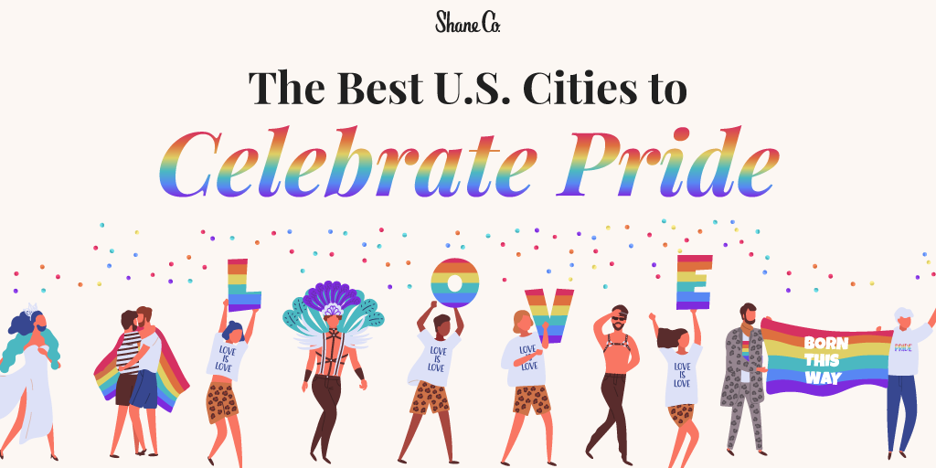title graphic for “the best U.S. cities to celebrate pride”