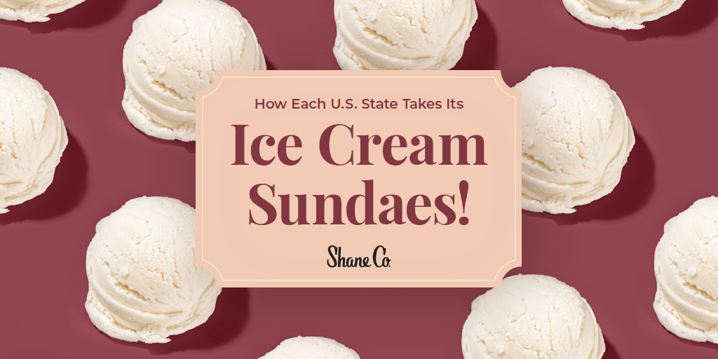 A header image for a survey about sundae preferences by state