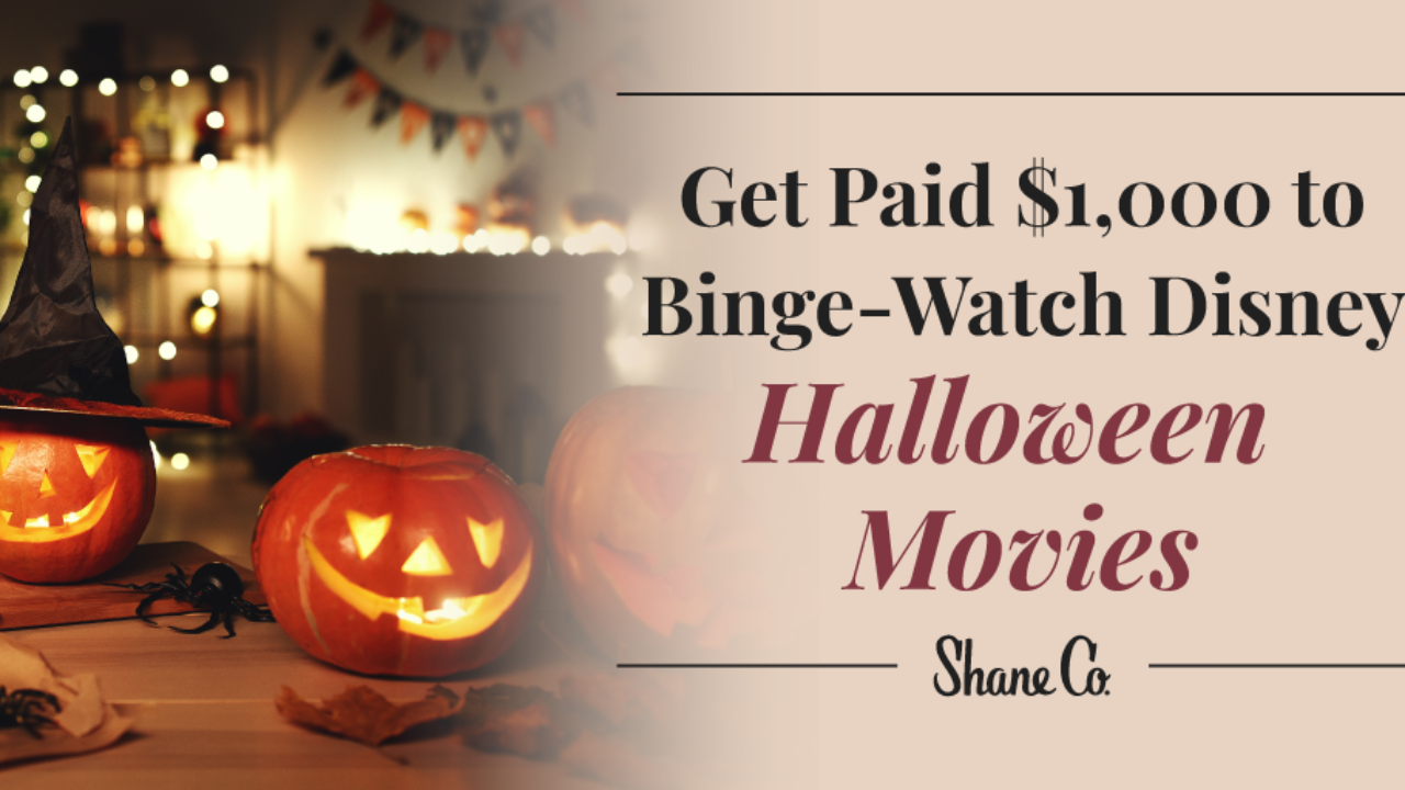 Get Paid $1,000 to Watch Disney Halloween Movies | Shane Co.