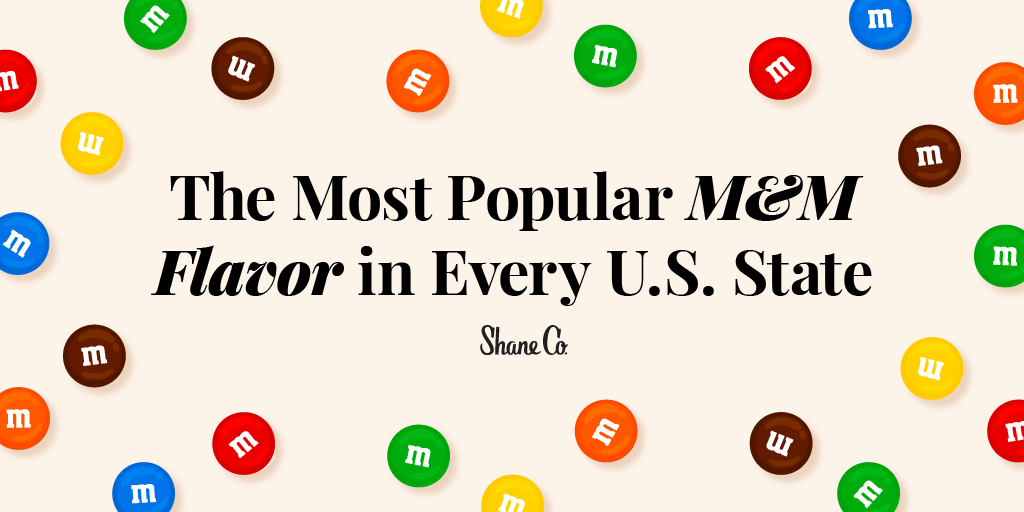A header image for a blog about M&M's popularity around the U.S.