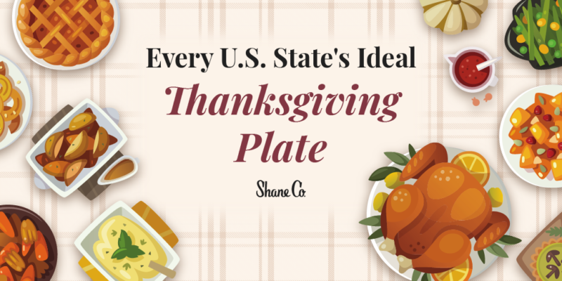 Intro graphic for a blog about each U.S. state’s ideal Thanksgiving late.