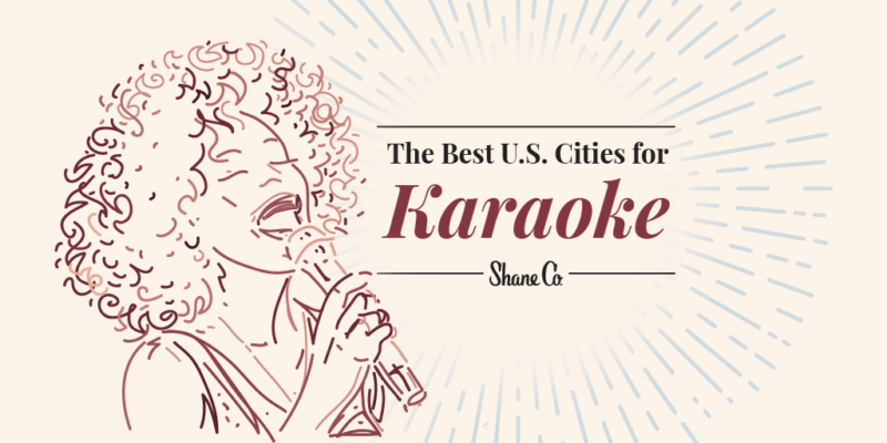 title graphic for “The Best U.S. Cities for Karaoke”