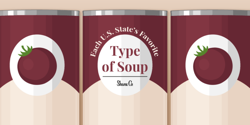 Title graphic for a blog about each U.S. state’s favorite type of soup.
