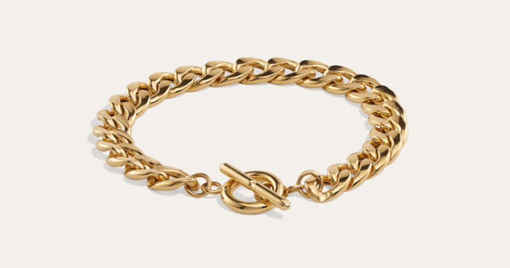 vermeil curb bracelet