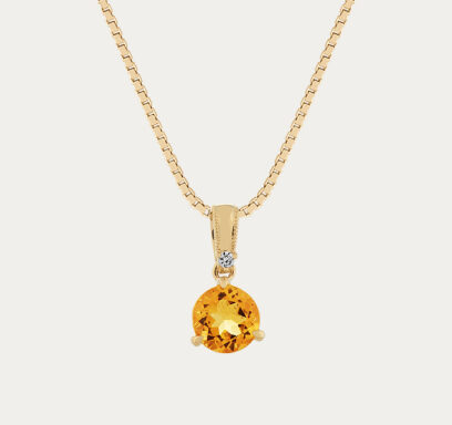 citrine pendant