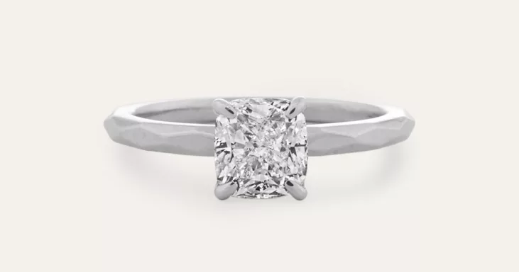geometric engagement ring