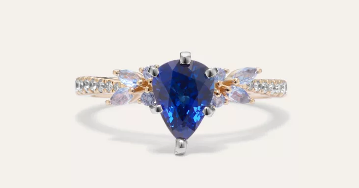 colorful gemstone engagement ring