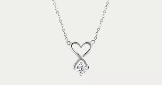 sapphire heart necklace 