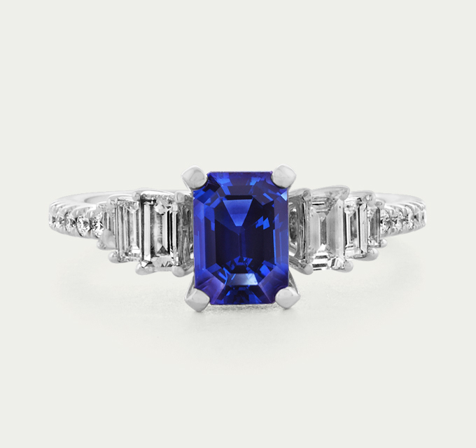 art deco engagement ring