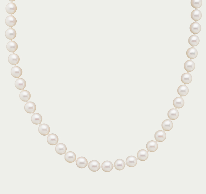 image of akoya pearl strand necklace