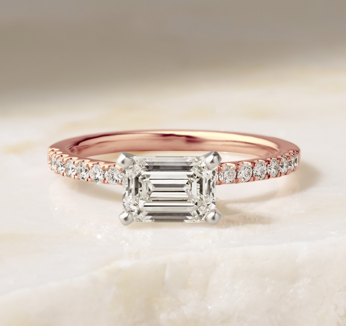 Meander Vintage Diamond Engagement Ring