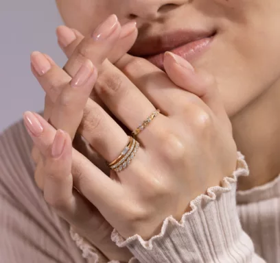 stackable rings at Shane Co. 