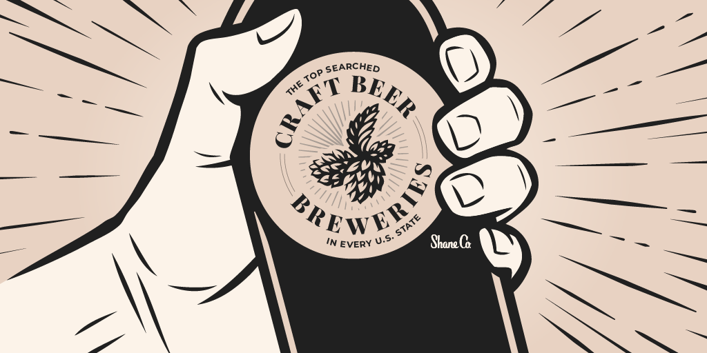 Title graphic for the Most Searched Craft Beer Brand