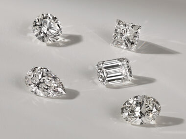 diamond shapes. round, princes, oval, pear, emerald cut