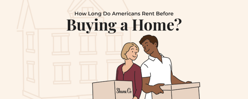 A header image for a survey analysis on how long Americans rent before buying a home