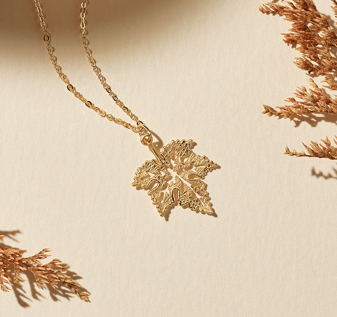 Leaf Pendant in 14K Yellow Gold (18 in). Crafted from quality 14 karat yellow gold, this stunning leaf pendant is perfect for everyday wear