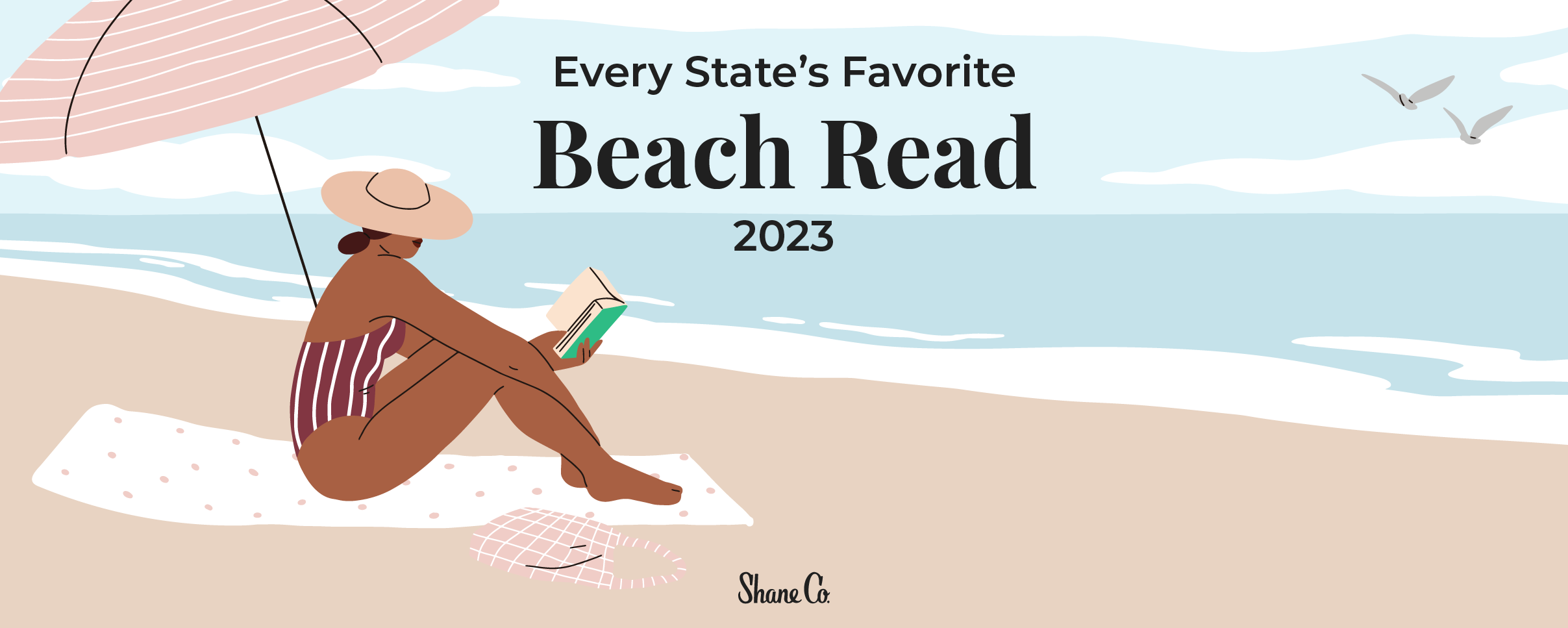 A header image for a blog about the most popular beach reads in every U.S. state