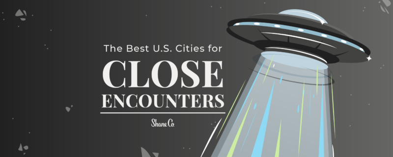 A header image for a blog about the best cities to see aliens