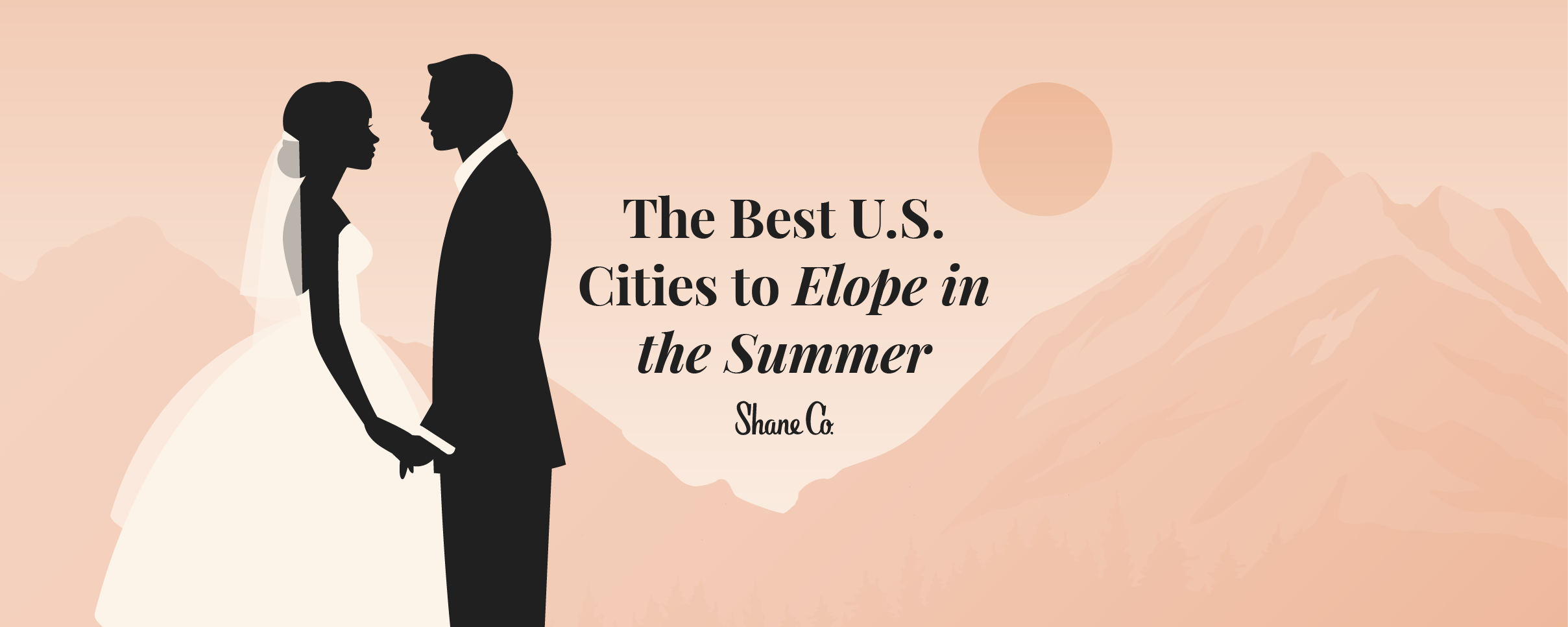 A header image for a blog about the best U.S. cities to elope in