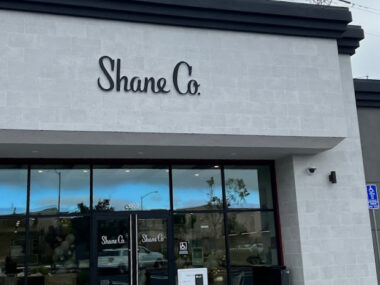 San Mateo Shane Co. Jewelry Store, exterior of the store