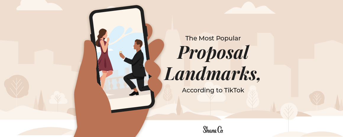 A header image for a blog about popular proposal destinations