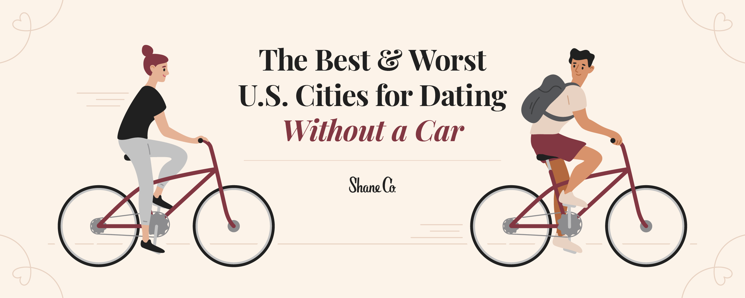 introductory image for a blog about the best cities for dating without a car