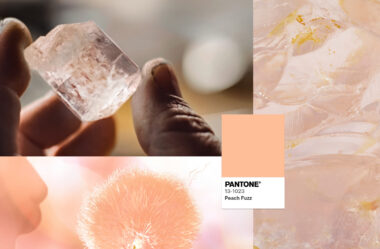 Pantone Color of the Year 2024: Peach Fuzz and a Rough Morganite Gemstone