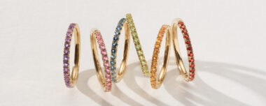 Amethyst 14K White Gold Stackable Ring, Tourmaline 14K White Gold Stackable Ring , Topaz 14K White Gold Stackable Ring , Peridot 14K White Gold Stackable Ring , Citrine 14K White Gold Stackable Ring , Garnet 14K White Gold Stackable Ring