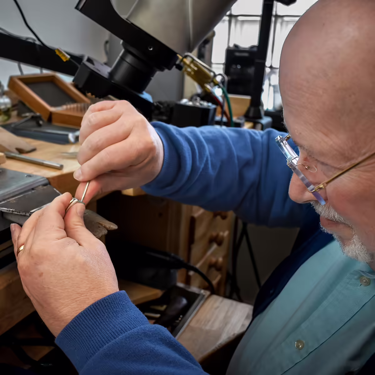 all jewelry is crafted with care by expert in-house jewelers at Shane Co.