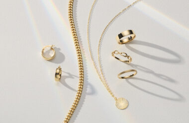 Fluted 14K Yellow Gold Band With its fluted detailing, this 14-karat yellow gold band is beautiful on its own or perfect for adding texture to a ring stack. 14k yellow gold Approx. 2.5mm band width Engravable and resizable Fluted 14K Yellow Gold Disk Pendant This 14-karat yellow gold coin pendant offers high shine with a fluted texture that beautifully reflects the light. It comes on a matching cable chain with a secure lobster clasp and makes a perfect everyday accessory or a stunning gift. Approx. 1/2-inch pendant length 18-inch cable chain Lobster clasp 14k yellow gold Engravable on back 7.5in 14K Yellow Gold Miami Cuban Bracelet (4.5mm) This stylish 14-karat yellow gold Miami Cuban chain bracelet will round out any look. A secure lobster clasp is perfect for worry-free daily wear. 7.5-inch Miami Cuban bracelet Approx. 4.5mm width Lobster clasp 14k yellow gold Adria Link Ring in 14K Yellow Gold Show-off your unique style with this lovely link ring. Hypoallergenic 14k polished yellow gold is great for sensitive skin. Link design 14k yellow gold 1.5mm band width Engravable and resizable 14K Yellow Gold Cigar Band (5mm) This bold 14-karat yellow gold cigar band offers high shine and a smooth feel with its sleek polished finish. It makes a beautiful wedding band or a great daily accessory. 14k yellow gold Approx. 5mm band width Engravable and resizable Risa 14K Yellow Gold Huggie Hoops Add a chic touch to any outfit with these 14-karat yellow gold hoop earrings, featuring a stylish wide design with a slightly curved outer edge and a lightweight feel. An effortless lever back keeps these beauties secure. Approx. 3/8-inch diameter Lever back 14k yellow gold