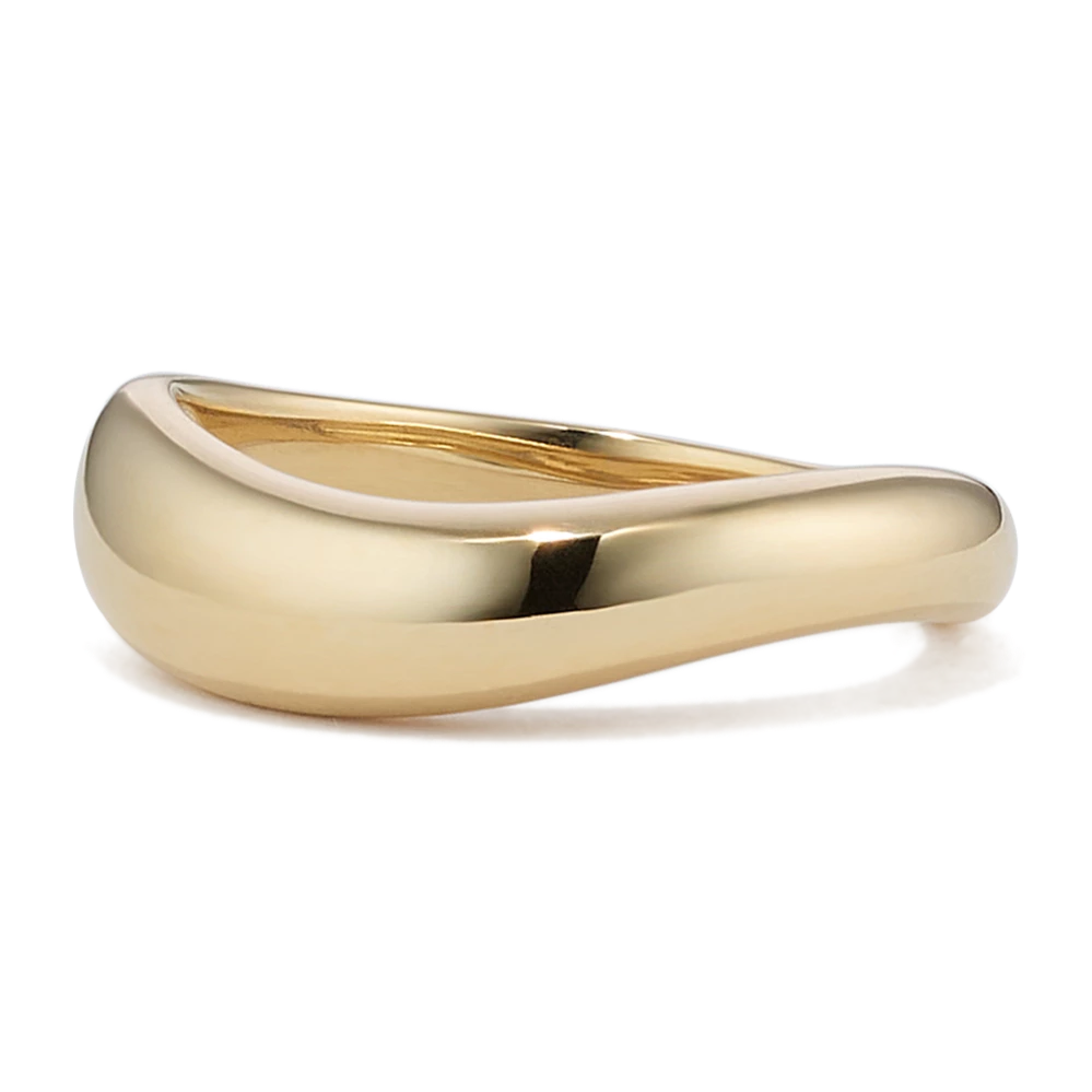 Wavy 14K Yellow Gold Ring A wavy shape gives this 14-karat yellow gold ring a unique, modern look that makes a great daily accessory or a beautiful gift. 14k yellow gold Approx. 2mm band width Engravable and resizable