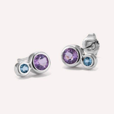 cute colorful gemstone earrings