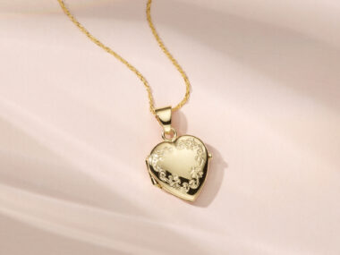 Italian gold locket at Shane Co.